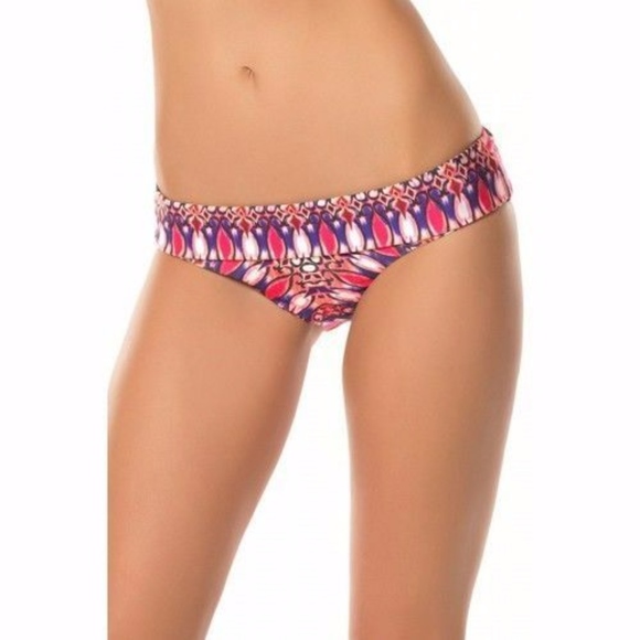 NWT $58 Becca‎ Cathedral Banded Hipster Bikini Bottom [Size XS ] - Picture 2 of 4